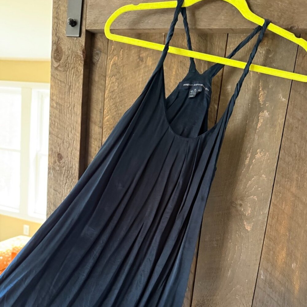 French Connection Silk Racerback Pocket Dress